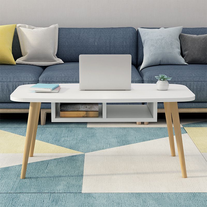 MODERNE 16,5 "de haut 4 jambes Rectangular Table Table Tableau basse