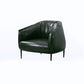 Faux Leather Solid Color Barrel Chair with Basic Four Leg for Bedroom Clearhalo 'Accent Chairs' 'accent_chairs' 'Chairs & Seating' 'furn' 'furn_accent_chairs' 'Furniture' 'furniture_accent_chairs' 'Living Room Furniture' 1200x1200_1da5e5c4-918f-4c10-932e-7cb712860afb