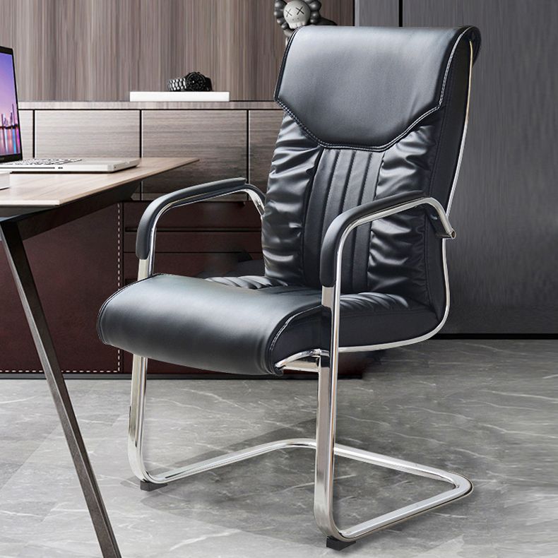 22" Wide Contemporary Executive Chair No Wheels Managers Chair Clearhalo 'furn' 'furn_office_chair' 'Furniture' 'Office Chairs' 'Office Furniture' 'office_chair' 1200x1200_1da74f7f-d222-43fb-9417-3819c16e4409