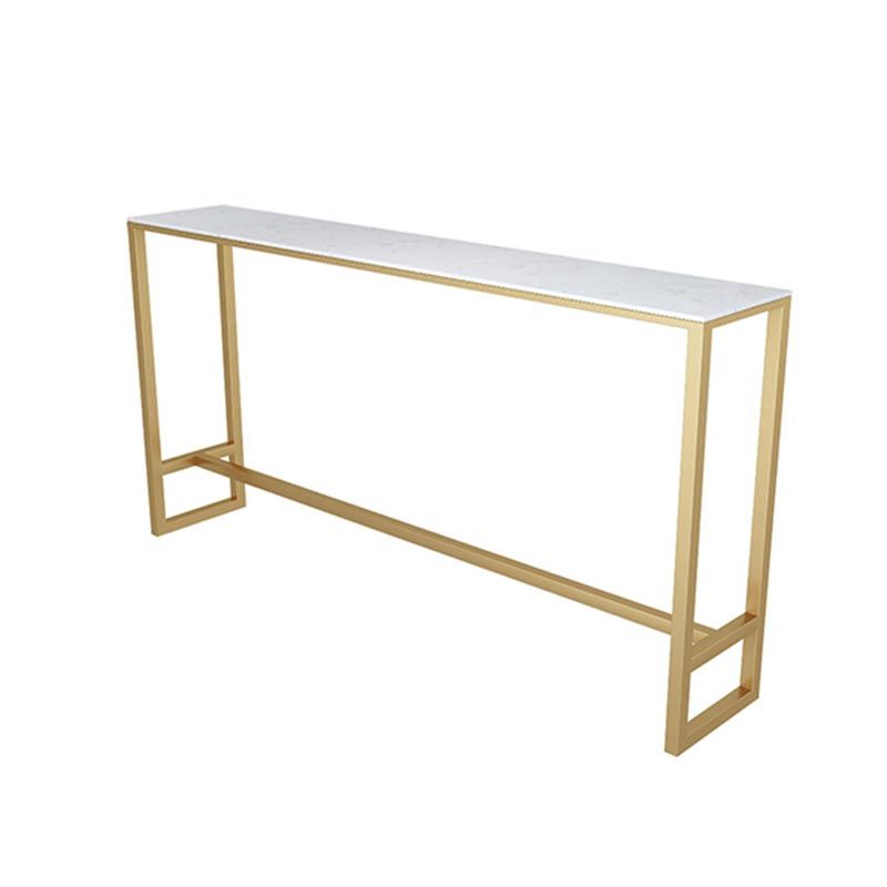 Rectangle Living Room Pub Height Dining Table Contemporary Marble Bistro Table Clearhalo 'Bar Furniture' 'Bar Tables' 'bar_tables' 'furn' 'furn_bar_tables' 'Furniture' 'Kitchen & Dining Furniture' 1200x1200_1da86842-9c9e-4979-ad1a-4c687d19f0db