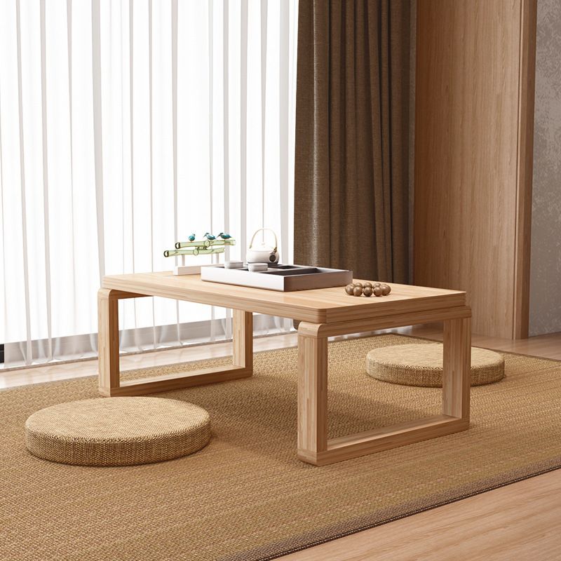 Sled Wooden Coffee Table Nordic Rectangular Single Cocktail Table, 15.75" D x 15.75" H Clearhalo 'Coffee & Accent Tables' 'Coffee Tables' 'coffee_tables' 'furn' 'furn_coffee_tables' 'Furniture' 'Living Room Furniture' 1200x1200_1daaf2af-c95e-4e1d-85d5-0b39b3b3501b