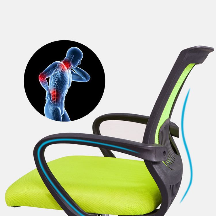 Contemporary Arm Chair Fixed Arms Lumbar Support Office Chair Clearhalo 'furn' 'furn_office_chair' 'Furniture' 'Office Chairs' 'Office Furniture' 'office_chair' 1200x1200_1dab5a32-5ebe-4f91-acd8-6a78c99f1b71