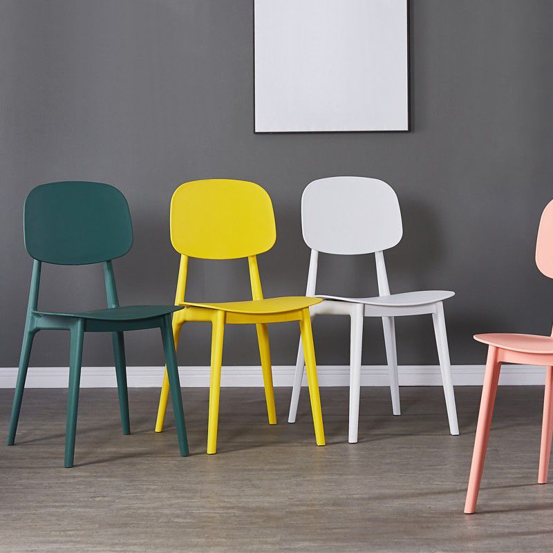 Modern Kitchen Dining Side Chair Plastic Opening Back Dining Side Chair Clearhalo ' kitchen&dining_furn' 'Dining Chairs' 'Dining Tables & Seating' 'dining_chair' 'furn' 'furn_dining_chair' 'Furniture' 'furniture_dining_chair' 'Kitchen & Dining Furniture' 'kitchen' 1200x1200_1daf3fa6-4fda-47f7-b341-f0fcc64208c0
