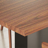 Modern Rectangle Wood Dining Table Set 1/2/5/7 Pieces Dining Set for Home Use Clearhalo 'Dining Room Sets' 'Dining Tables & Seating' 'dining_room_set' 'furn' 'furn_dining_room_set' 'Furniture' 'Kitchen & Dining Furniture' 1200x1200_1db14829-1566-4e92-a96b-be7437e81e49