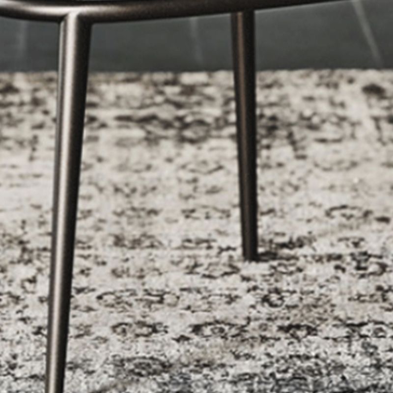 Moderne eetkamerstoelen armloze eetkamerstoelen met metalen benen voor keuken