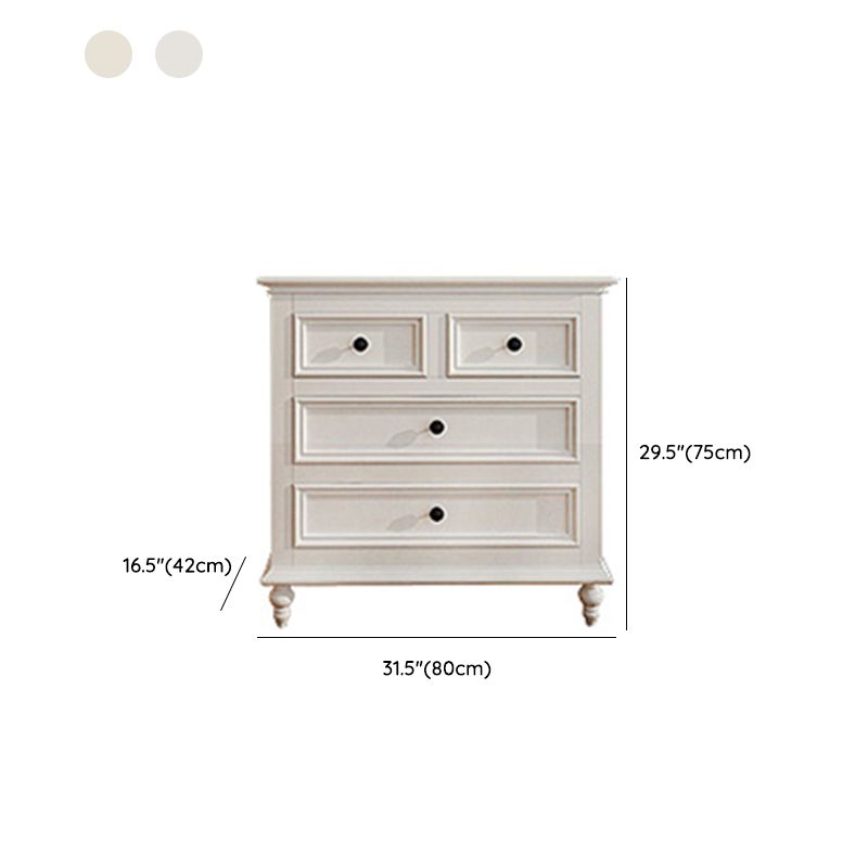 Scandinavian White Wooden Storage Chest Drawers Included for Home Clearhalo 'Bedroom Furniture' 'Dressers & Chests' 'dressers_chests' 'furn' 'furn_dressers_chests' 'Furniture' 1200x1200_1db55f1e-c609-4353-8e26-024b6b32d681