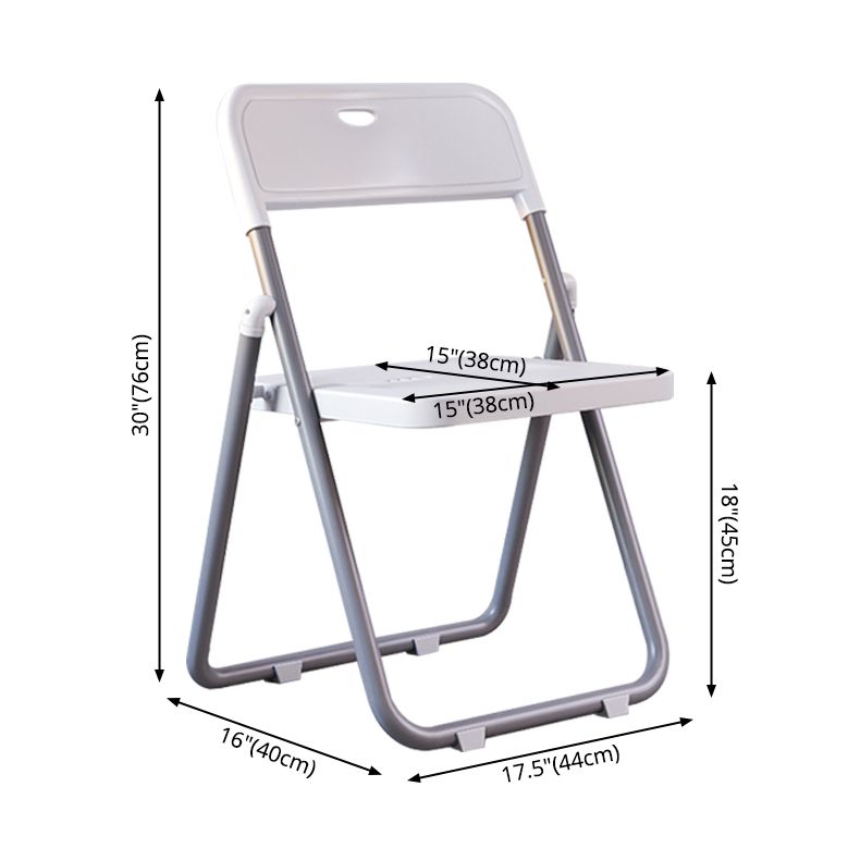 Contemporary Metal Dining Chairs Home Folding Open Back Dining Side Chair Clearhalo ' kitchen&dining_furn' 'Dining Chairs' 'Dining Tables & Seating' 'dining_chair' 'furn' 'furn_dining_chair' 'Furniture' 'furniture_dining_chair' 'Kitchen & Dining Furniture' 'kitchen' 1200x1200_1db6f866-44a5-469c-8a05-c96c8ba269d3