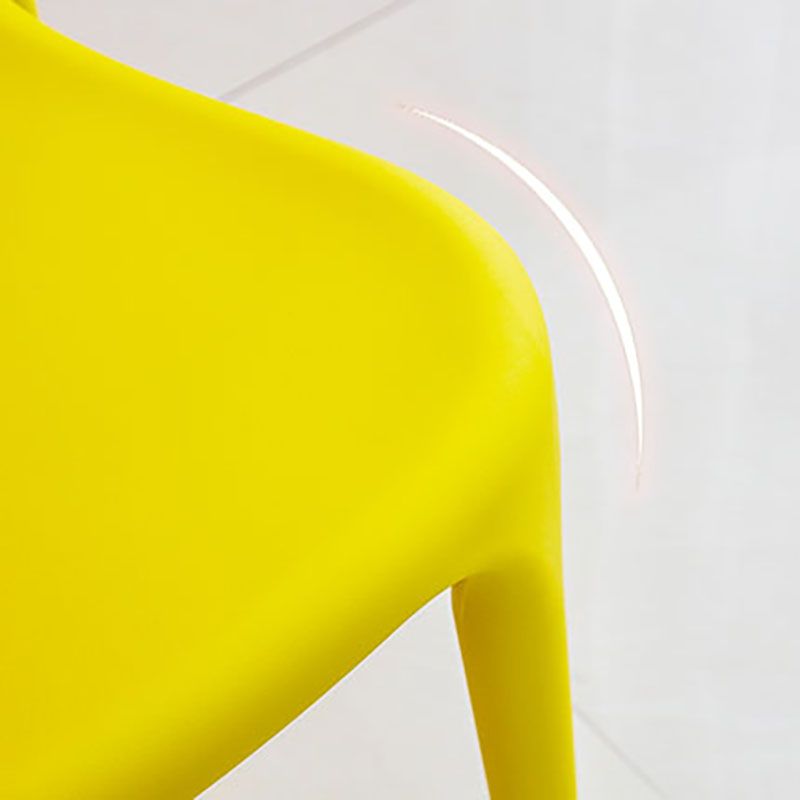 Contemporary Style Stackable Chair Dining Open Back Armless Chairs with Plastic Legs Clearhalo 'Dining Chairs' 'Dining Tables & Seating' 'dining_chair' 'Furniture' 'furniture_dining_chair' 'Kitchen & Dining Furniture' 1200x1200_1db736d0-0ede-4c62-a290-6f3a1931c56d