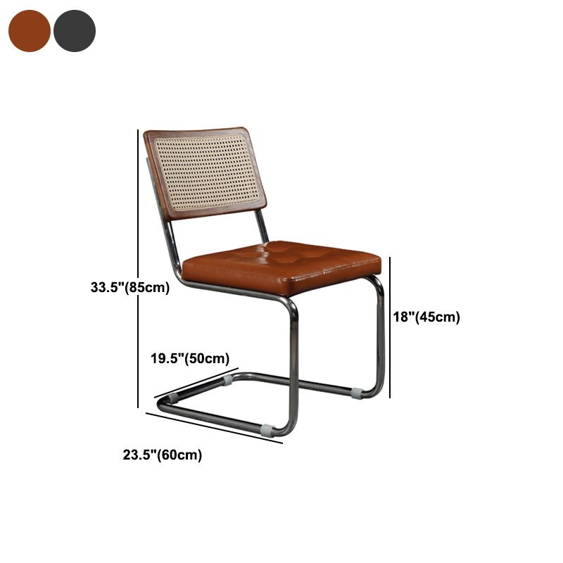 Mid Back Working Chair Moderne Holz ergonomische Task -Stuhl Keine Räder