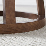 1/5 PCS Juego de comedor de estilo moderno Juego de comedor de madera maciza con mesa redonda