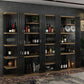 Metal Floor Bottle Wine Rack Contemporary Wine Holder with Storage Shelves Clearhalo 'furn' 'furn_wine_racks' 'Furniture' 'Kitchen & Dining Furniture' 'Wine Racks' 'wine_racks' 1200x1200_1db90f29-77a7-49dd-9243-5672a923d33e