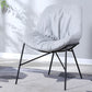 Industrial 23.6"Wide PU Leather Fixed Back Sponge Armless Chair