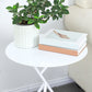 Modern Simple Iron Round Side Table Dia 17.7" 3 Legs End Table