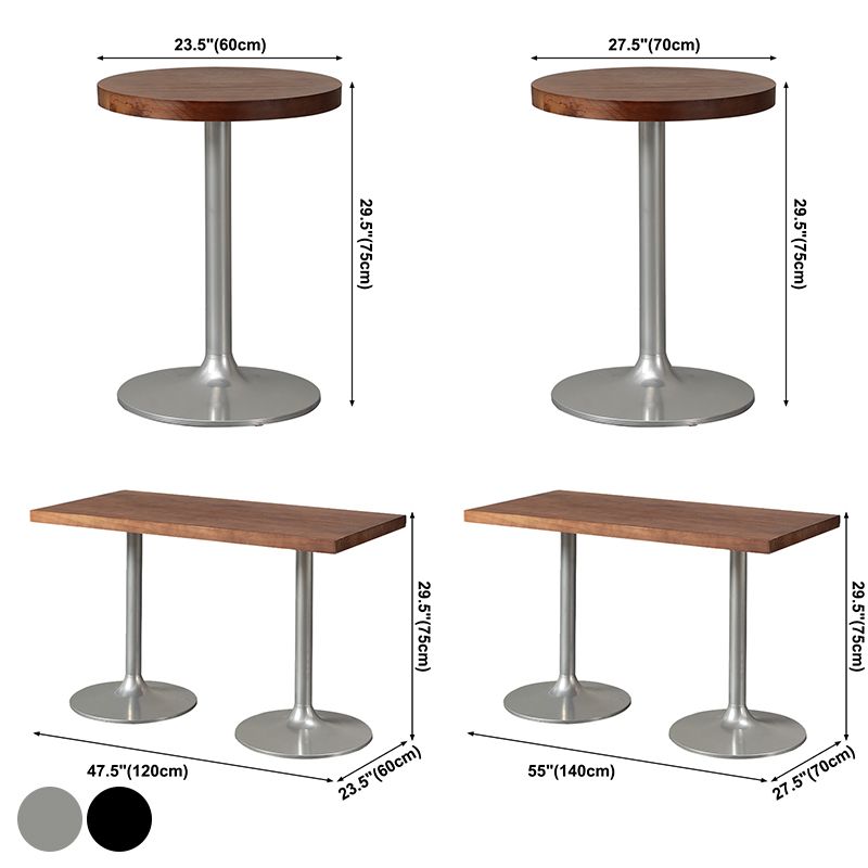 Industrial Dining Room Table Pine Solid Wood Table with Metal Base for Home Kitchen Dinner Clearhalo ' dining_table' 'Dining Tables & Seating' 'Dining Tables' 'furn' 'furn_dining_table' 'Furniture' 'furniture_dining_table' 'Kitchen & Dining Furniture' 'kitchen&dining_furn' 'kitchen' 'kitchen_dining_table' 1200x1200_1dbc623b-8d93-4038-803a-3c55e20dac73