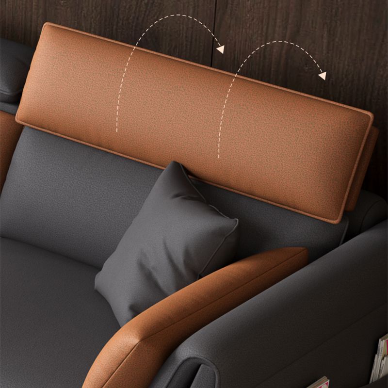 Cojines de almohada moderna de almohadilla de almohada de almohada gris seccional Chesterfield