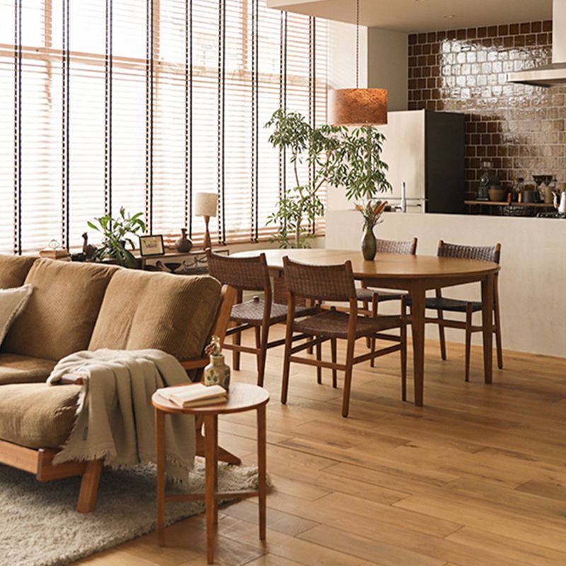 Extendable Dining Table Solid Wood Dining Table for Dining Room Clearhalo 'Dining Tables & Seating' 'Dining Tables' 'dining_table' 'furn' 'furn_dining_table' 'Furniture' 'Kitchen & Dining Furniture' 1200x1200_1dbfdf95-6f78-4df5-8eb2-65c2f37d30c1