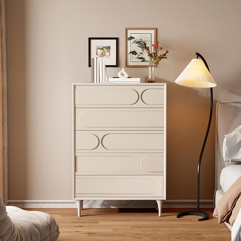 15,6-Zoll-W-Aufbewahrungskommode Moderne Kommode aus Massivholz mit 5/6 Schubladen