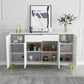 Glam Style Sideboard White Wooden Buffet Stand for Dining Room Clearhalo 'buffet_sideboard' 'Buffets & Sideboards' 'furn' 'furn_buffet_sideboard' 'Furniture' 'Kitchen & Dining Furniture' 1200x1200_1dc0b234-2864-4163-854b-8d30b6a7c0c3