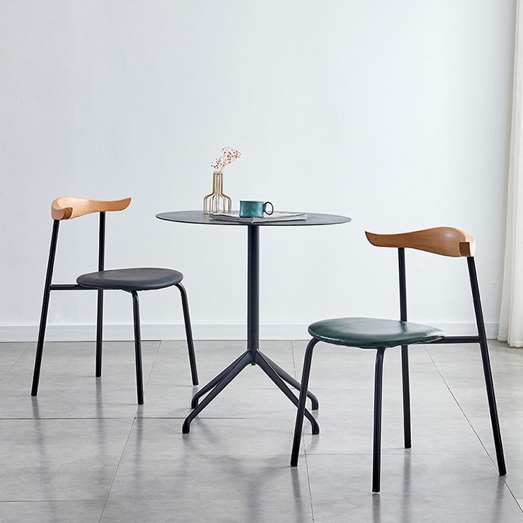 Contemporary Metal Dining Armless Chairs Open Back Dining Side Chair for Restaurant Clearhalo ' kitchen&dining_furn' 'Dining Chairs' 'Dining Tables & Seating' 'dining_chair' 'furn' 'furn_dining_chair' 'Furniture' 'furniture_dining_chair' 'Kitchen & Dining Furniture' 'kitchen' 1200x1200_1dc0bf73-334d-4419-90f6-c79bf78c04f5