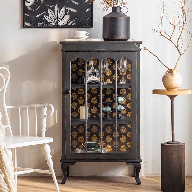 Tradizionale curiosità in legno porte di vetro a buffet per camera da letto