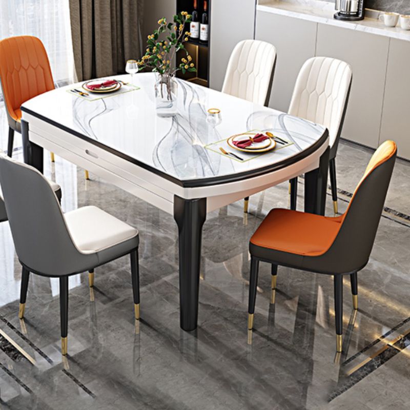 センターストーンダイニングテーブルセット7ピースキッチン用ダイニングセット