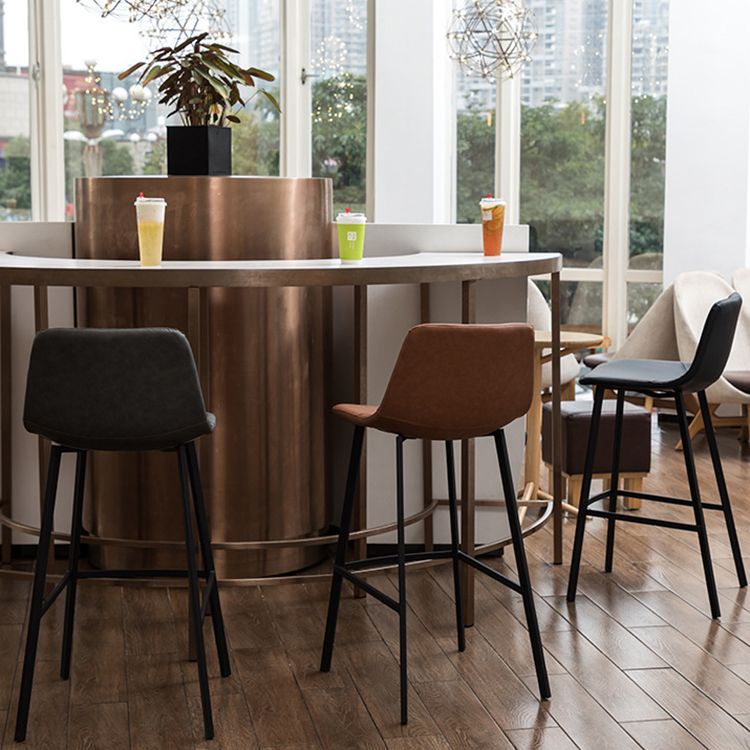 Industriële stijl Barstool Indoor Black 4 Legs Bar Stool voor coffeeshop
