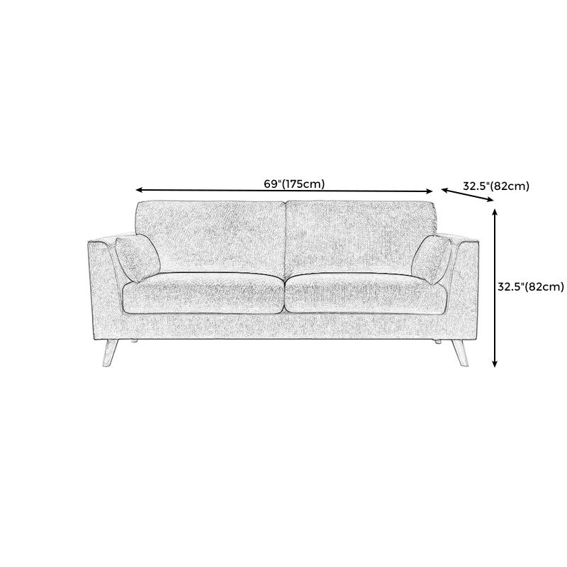 Contemporary Cotton Blend Couch Square Arm Cushions Sofa for Two Pople Clearhalo 'furn' 'furn_sofas' 'Furniture' 'furniture_sofas' 'Living Room Furniture' 'Sofa' 'sofas' 1200x1200_1dc6096a-0263-4108-a305-67c367f5bec5