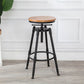 Industrial Armless Elevatable Counter Stool Iron Bar Stool with Pedal for Cafe Clearhalo 'Bar Furniture' 'Bar Stools' 'bar_stools' 'furn' 'furn_bar_stools' 'Furniture' 'Kitchen & Dining Furniture' 1200x1200_1dc66af3-1ba5-48d3-9ff4-6634b26d6285