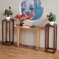 12 Inch Wide Accent Table Mid-Century Modern Rectangle Wooden Console Table