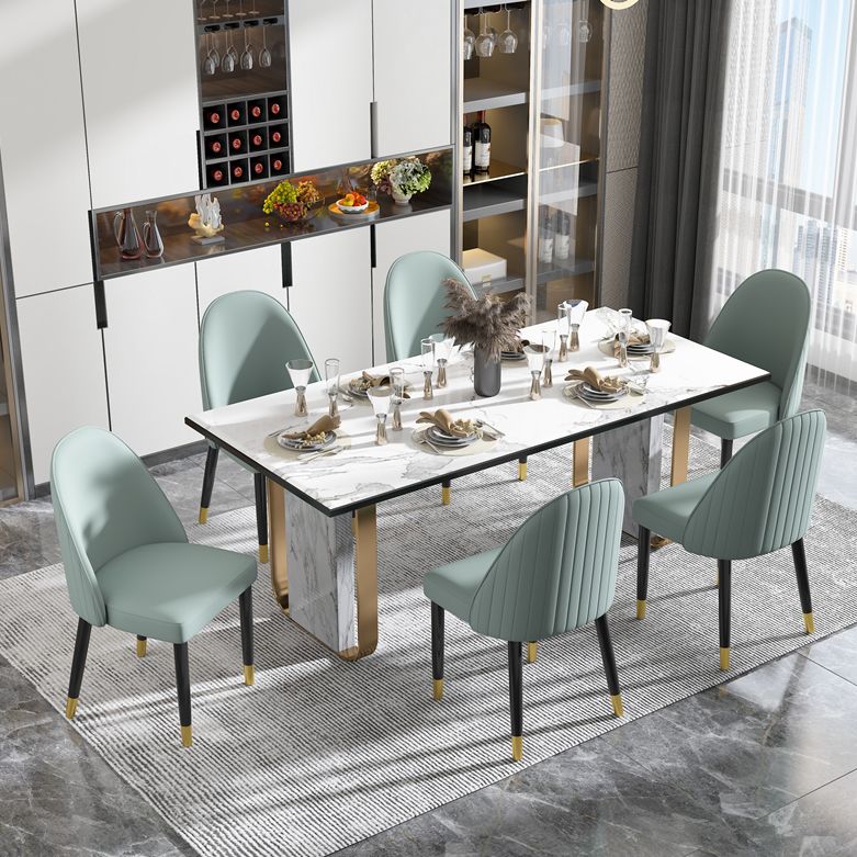 Scandinavian Style Dining Chair Wood Dining Room Armless Cushioned Parsons Chair (Set of 2) Clearhalo ' kitchen&dining_furn' 'Dining Chairs' 'Dining Tables & Seating' 'dining_chair' 'furn' 'furn_dining_chair' 'Furniture' 'furniture_dining_chair' 'Kitchen & Dining Furniture' 'kitchen' 1200x1200_1dca64e1-e443-4f8d-bf81-c633d6025d3d