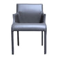 Contemporary Faux Leather Guest Chair Upholstered Dining Arm Chair