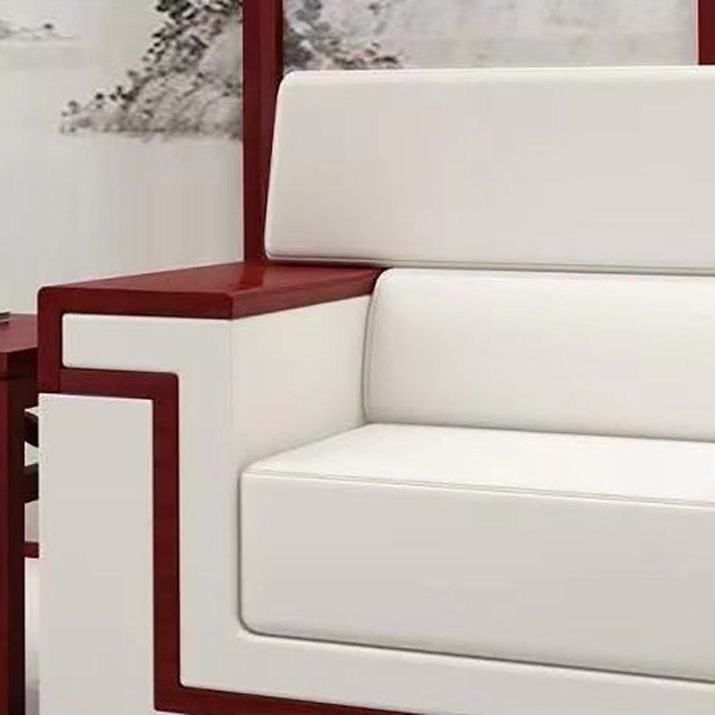 White Contemporary Square Arm Standard Sofa for Living Room, Bonus Room Clearhalo 'furn' 'furn_sofas' 'Furniture' 'furniture_sofas' 'kitchen' 'kitchen_sofas' 'Living Room Furniture' 'Sofa' 'sofas' 1200x1200_1dcb5784-d293-423f-a85d-85359e4ec52d