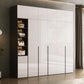 Engineered Wood Wardrobe Closet Contemporary Hinged Wardrobe Armoire Clearhalo 'Armoires & Wardrobes' 'armoires_wardrobes' 'Bedroom Furniture' 'furn' 'furn_armoires_wardrobes' 'Furniture' 1200x1200_1dcb6bd0-a760-4220-9316-eff3a2e0bb3e