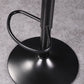 Contemporary Adjustable Height Barstool Faux Leather Swivel Bar Stools