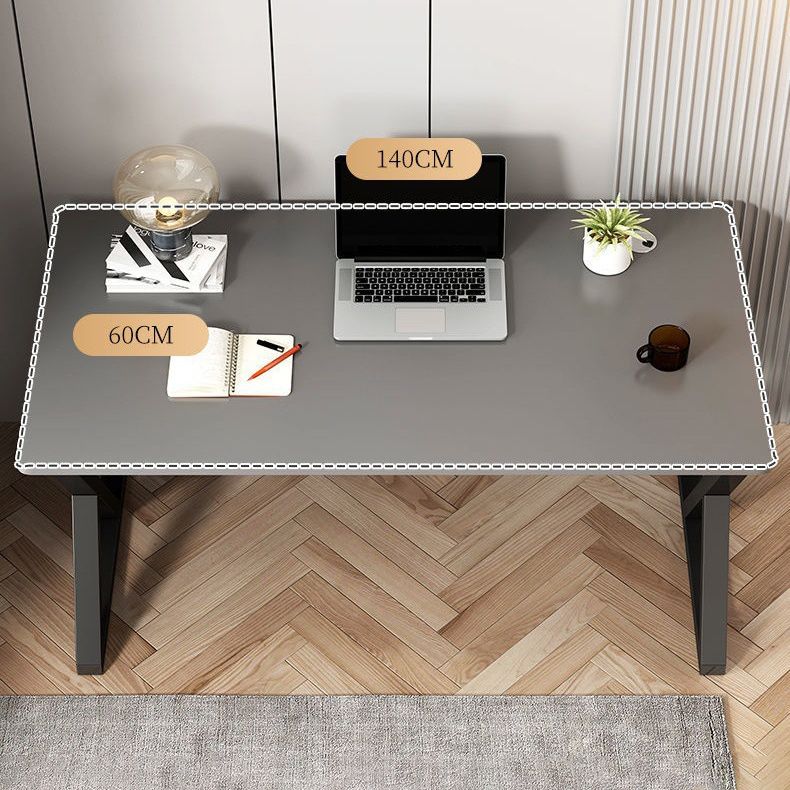 Modern Rectangular Computer Desk Wooden Black Gaming Desk with Black Legs Clearhalo 'furn' 'furn_office_desk' 'Furniture' 'Office Desks' 'Office Furniture' 'office_desk' 1200x1200_1dd18738-9c62-4815-916f-d8d70dbb6f25