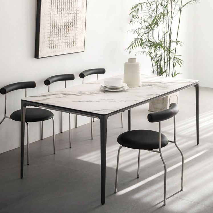 PU Leather Side Chair Modern Style Open Back Stackable Dining Side Chair Clearhalo 'Dining Chairs' 'Dining Tables & Seating' 'dining_chair' 'furn' 'furn_dining_chair' 'Furniture' 'furniture_dining_chair' 'Kitchen & Dining Furniture' 1200x1200_1dd1b44f-c1e0-4a43-b7d1-003984e40fab