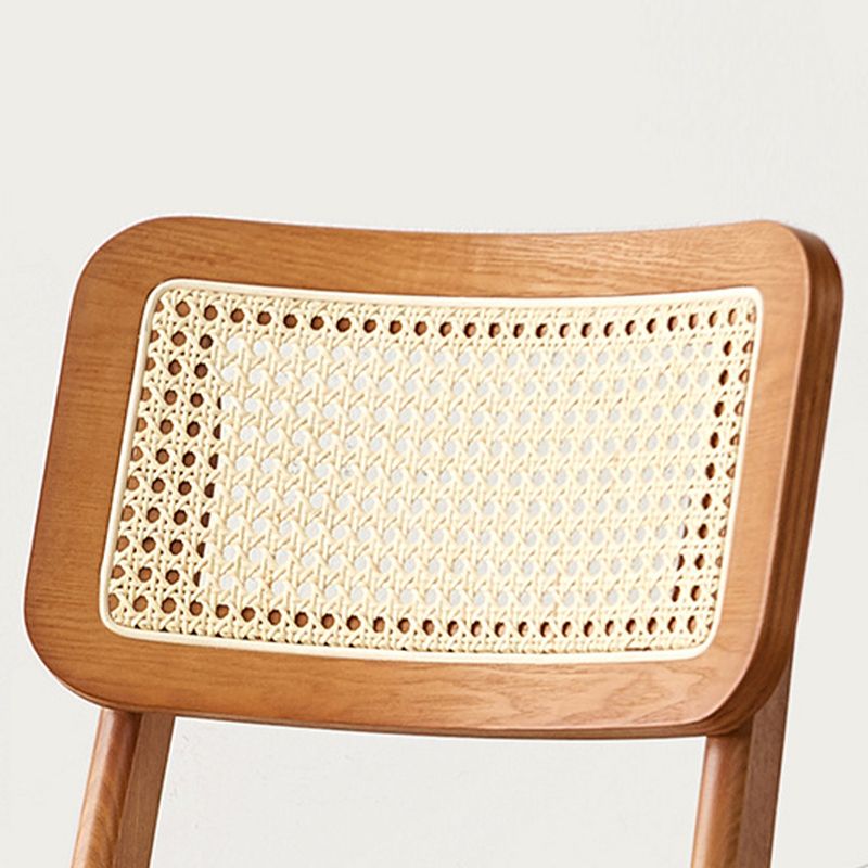 Contemporary Wood Bar and Counter Stool Rattan Low Back Stool with 4 Legs Clearhalo 'Bar Furniture' 'Bar Stools' 'bar_stools' 'furn' 'furn_bar_stools' 'Furniture' 'furniture_bar_stools' 'Kitchen & Dining Furniture' 1200x1200_1dd1de9b-8e24-461d-a510-c374a15c6cb7