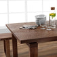 Pine Solid Wood Dining Table Rectangle Modern Dining Table with Sled Base