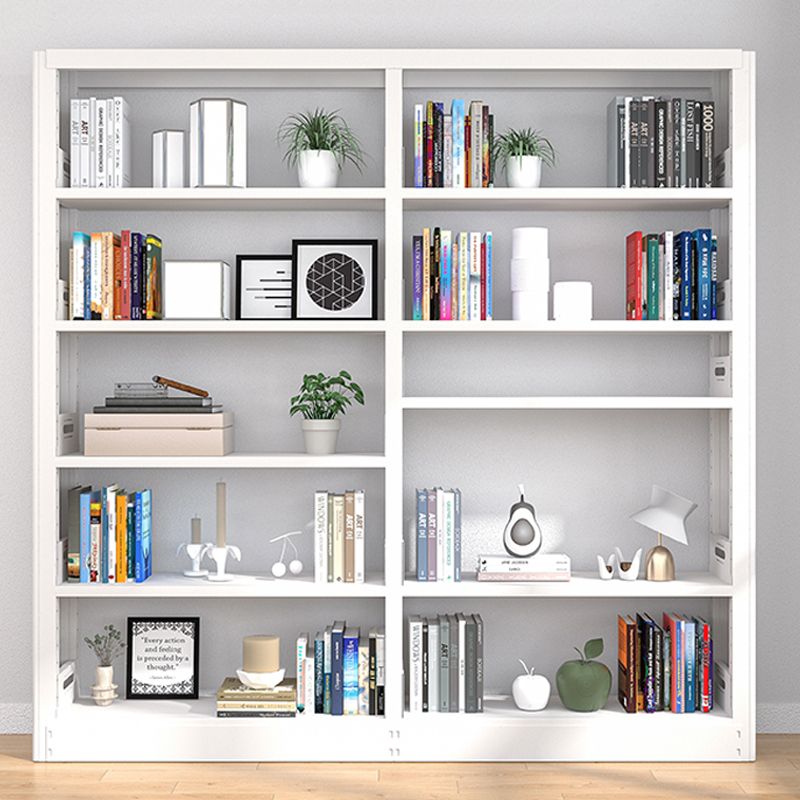 Open Steel Bookshelf Modern Home Office Rectangular Bookcase