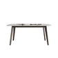 Retro Modern Rectangle Dining Site Table Stone Top 4-foot Oak Solid Wood Table Clearhalo 'Dining Tables & Seating' 'Dining Tables' 'dining_table' 'furn' 'furn_dining_table' 'Furniture' 'furniture_dining_table' 'Kitchen & Dining Furniture' 'kitchen' 'kitchen_dining_table' 1200x1200_1dd3b223-5750-444b-b86a-c9690fb10b83