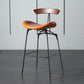 Industrial Footrest Low Back Barstool Matte Finish Leather Milk Tea Shop Stool Clearhalo 'Bar Furniture' 'Bar Stools' 'bar_stools' 'furn' 'furn_bar_stools' 'Furniture' 'furniture_bar_stools' 'Kitchen & Dining Furniture' 1200x1200_1dd3e68f-a2e0-4649-b4b3-2c347b4a40e0