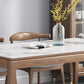 Mid-Century Modern Rectangle Dining Table Sintered Stone Table with 4 Legs Wood Base Clearhalo ' dining_table' 'Dining Tables & Seating' 'Dining Tables' 'furn' 'furn_dining_table' 'Furniture' 'furniture_dining_table' 'Kitchen & Dining Furniture' 'kitchen&dining_furn' 'kitchen' 'kitchen_dining_table' 1200x1200_1dd465b7-dc5f-4185-917f-68bce6064339