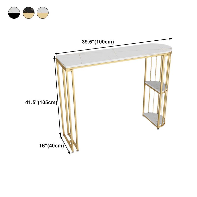 Stone Bar Dining Table Modern Bar Dining Table with Trestle Base Clearhalo 'Bar Furniture' 'Bar Tables' 'bar_tables' 'furn' 'furn_bar_tables' 'Furniture' 'furniture_bar_tables' 'Kitchen & Dining Furniture' 1200x1200_1dd4c924-c6dc-4cda-a99b-a86c70fdbe82