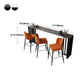 Industrial Bar Table 42-inch Height Stone Top and Steel Base Bistro Table Clearhalo 'Bar Furniture' 'Bar Tables' 'bar_tables' 'furn' 'furn_bar_tables' 'Furniture' 'furniture_bar_tables' 'Kitchen & Dining Furniture' 1200x1200_1dd53b95-812c-4ab3-9557-aabc78e296c1