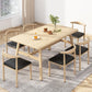 Wooden Modern Dining Room Set Standard Height with Trestle Base Formal Table Set for Home Use Clearhalo 'Dining Room Sets' 'Dining Tables & Seating' 'dining_room_set' 'furn' 'furn_dining_room_set' 'Furniture' 'furniture_dining_room_set' 'Kitchen & Dining Furniture' 'kitchen&dining_furn' 'kitchen' 1200x1200_1dd608ad-4739-491e-b94c-320acc240ccb