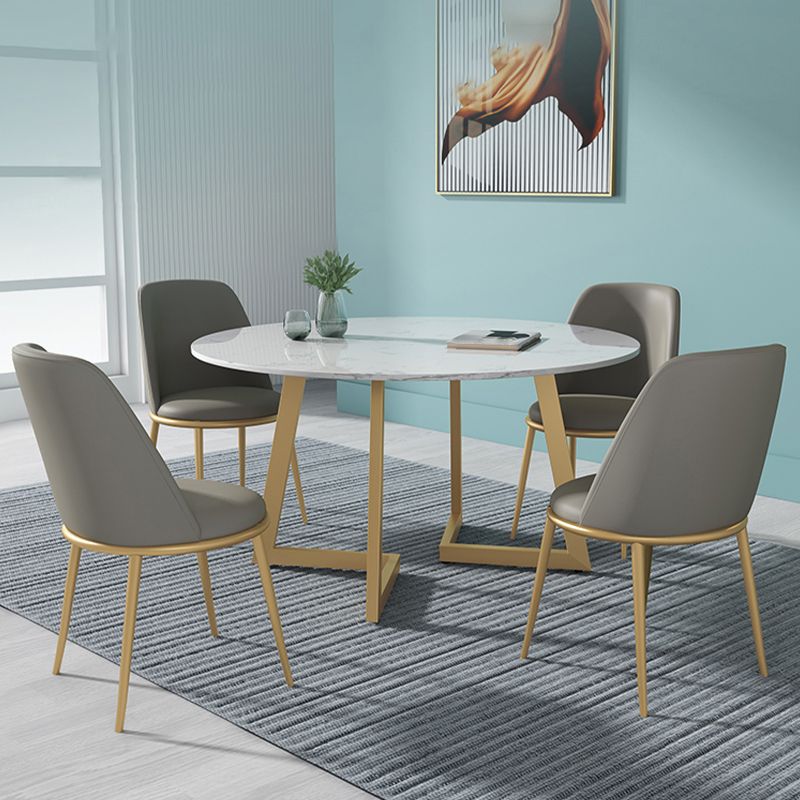 1/4/5/7 Pcs Metal Glam Dining Room Set with Round Table and Chairs Dining Set Clearhalo 'Dining Room Sets' 'Dining Tables & Seating' 'dining_room_set' 'furn' 'furn_dining_room_set' 'Furniture' 'furniture_dining_room_set' 'Kitchen & Dining Furniture' 'kitchen&dining_furn' 'kitchen' 1200x1200_1dd64f29-c490-4b62-859d-7adeef821bf7
