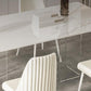 Modern Sintered Stone Dining Table Acrylic Dining Table with Double Pedestal Base Clearhalo 'Dining Tables & Seating' 'Dining Tables' 'dining_table' 'furn' 'furn_dining_table' 'Furniture' 'Kitchen & Dining Furniture' 1200x1200_1dd84e66-a40f-456a-a73c-c949671c3dcb