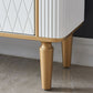 Sideboard in stile glam sideboard in marmo artificiale con mobile
