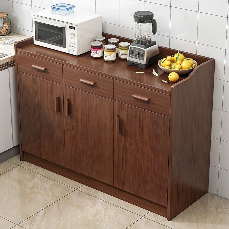 Artificial Wood Kitchen Sideboard Cabinet Modern Credenza with Drawers and Storage Clearhalo 'buffet_sideboard' 'Buffets & Sideboards' 'furn' 'furn_buffet_sideboard' 'Furniture' 'furniture_buffet_sideboard' 'Kitchen & Dining Furniture' 1200x1200_1dd8a25e-ffe6-4653-9d03-f94424bd924d