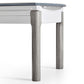 Contemporary Rectangular and Round White Dining Table with Wooden Legs